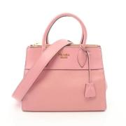 Prada Vintage Pre-owned Laeder handvskor Pink, Dam