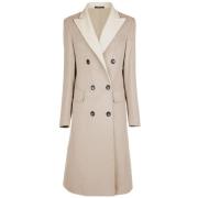 Made in Italia Beige Yllekappa Loro Piana Tyg Beige, Dam