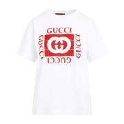 Gucci Ancora G Loved T-shirt White, Dam