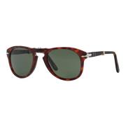 Persol Hopfällbara solglasögon Havana/Crystal Green Brown, Unisex