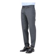 Selected Homme Elegant Grårandiga Byxor Gray, Herr