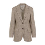 Brunello Cucinelli Neutral Jacka för Kvinnor Aw24 Beige, Dam