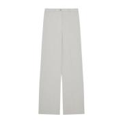 Patrizia Pepe Flanell Veckade Byxor White, Dam