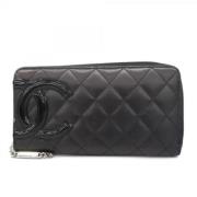 Chanel Vintage Pre-owned Laeder plnbcker Black, Dam