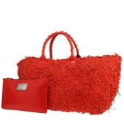 Bottega Veneta Vintage Pre-owned Laeder handvskor Red, Dam