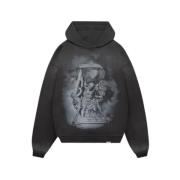 Represent Atlas Print Hoodie, Grå Gray, Herr