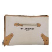 Balenciaga Vintage Pre-owned Canvas balenciaga-vskor Beige, Dam