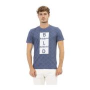 Baldinini Kortärmad Rund Hals T-shirt Blue, Herr