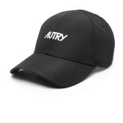 Autry Svart nylon unisex baseballkeps Black, Unisex