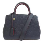 Louis Vuitton Vintage Pre-owned Canvas handvskor Blue, Dam