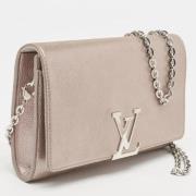 Louis Vuitton Vintage Pre-owned Laeder kuvertvskor Gray, Dam