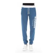 Baldinini Sportiga sweatpants med dragsko Blue, Herr