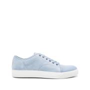 Lanvin Blåbär/Vit Tåkappade Sneakers Blue, Herr