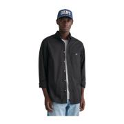 Gant Regular fit poplin skjorta Black, Herr