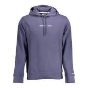 Tommy Hilfiger Blå Långärmad Rundhals Broderad Sweatshirt Blue, Herr