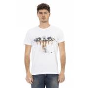 Trussardi Avslappnad kortärmad rund hals T-shirt White, Herr