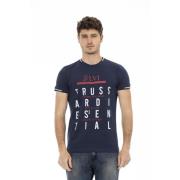 Trussardi Casual kortärmad rund hals T-shirt Blue, Herr