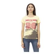 Trussardi Casual Rund Hals Kortärmad T-shirt Yellow, Dam