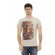 Trussardi Kortärmad Rund Hals T-shirt Beige, Herr