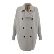 Brunello Cucinelli Kashmirblandning Beige Jacka med Monili Kedja Beige...