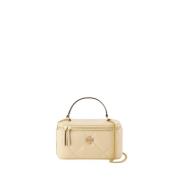 Tory Burch Diamant Vanity Crossbody i Beige Beige, Dam