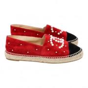 Chanel Vintage Pre-owned Mocka espadriller Red, Dam