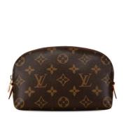 Louis Vuitton Vintage Pre-owned Canvas handvskor Brown, Dam