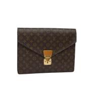 Louis Vuitton Vintage Pre-owned Canvas handvskor Brown, Dam