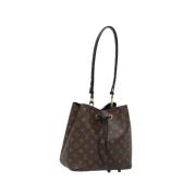 Louis Vuitton Vintage Pre-owned Canvas axelremsvskor Brown, Dam