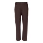 Ottod'Ame Ebano Twill Straight Leg Byxor Brown, Dam