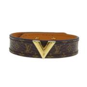 Louis Vuitton Vintage Pre-owned Tyg armband Brown, Dam