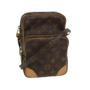 Louis Vuitton Vintage Pre-owned Canvas axelremsvskor Brown, Dam