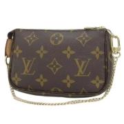 Louis Vuitton Vintage Pre-owned Canvas handvskor Brown, Dam