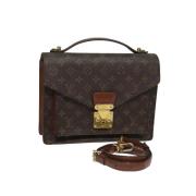 Louis Vuitton Vintage Pre-owned Canvas handvskor Brown, Dam