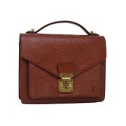 Louis Vuitton Vintage Pre-owned Laeder handvskor Brown, Dam