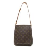 Louis Vuitton Vintage Pre-owned Canvas axelremsvskor Brown, Dam