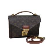 Louis Vuitton Vintage Pre-owned Canvas handvskor Brown, Dam