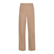 Liu Jo Beige Elastiska Midja Dambyxor Beige, Dam