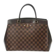 Louis Vuitton Vintage Pre-owned Canvas handvskor Brown, Dam