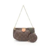 Louis Vuitton Vintage Pre-owned Laeder axelremsvskor Brown, Dam