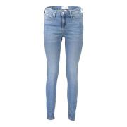 Calvin Klein Vintage Blå Denim Jeans för Kvinnor Blue, Dam