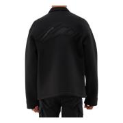 Dsquared2 Svart Fleece Overshirt med Krage Black, Herr