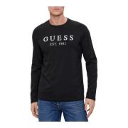 Guess Herr Logo T-shirt Black, Herr