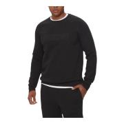 Guess Herr Logo Sweatshirt Black, Herr