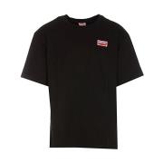 Kenzo Avslappnad Bomull T-shirt Black, Dam