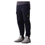 Stone Island Blå Cargobyxor Tapered Fit Blue, Herr