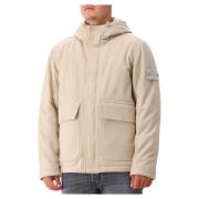 Stone Island Beige Ull Nylon Ghost Jacka Beige, Herr