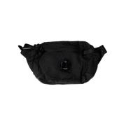 C.p. Company Svart Nylon Crossbody Pack Black, Herr