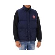 Canada Goose Blå Freestyle Crew Vest med Patch Blue, Herr