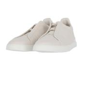 Ermenegildo Zegna Elastisk Low Top Sneaker White, Herr